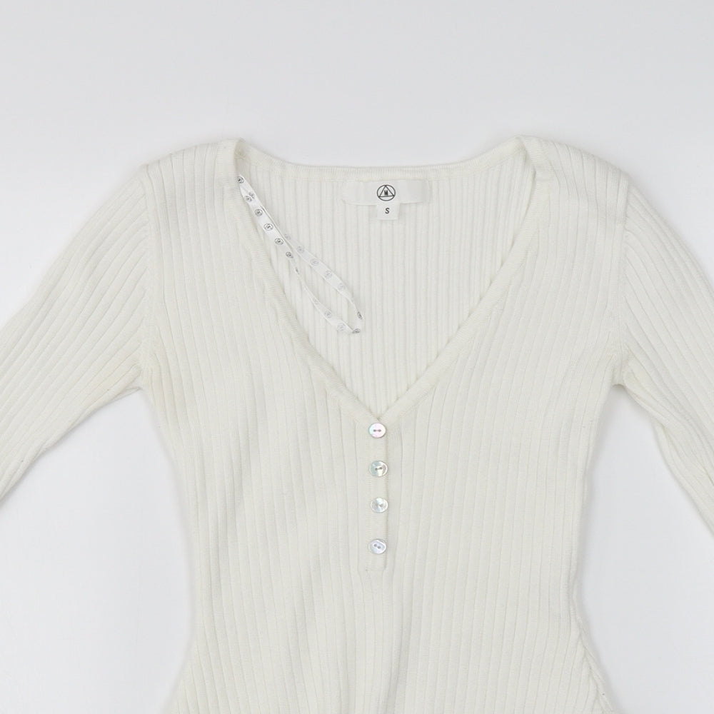 Missguided  Womens White   Bodysuit One-Piece Size S