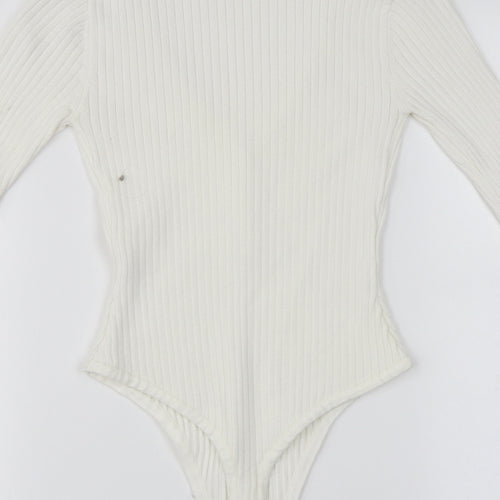Missguided  Womens White   Bodysuit One-Piece Size S