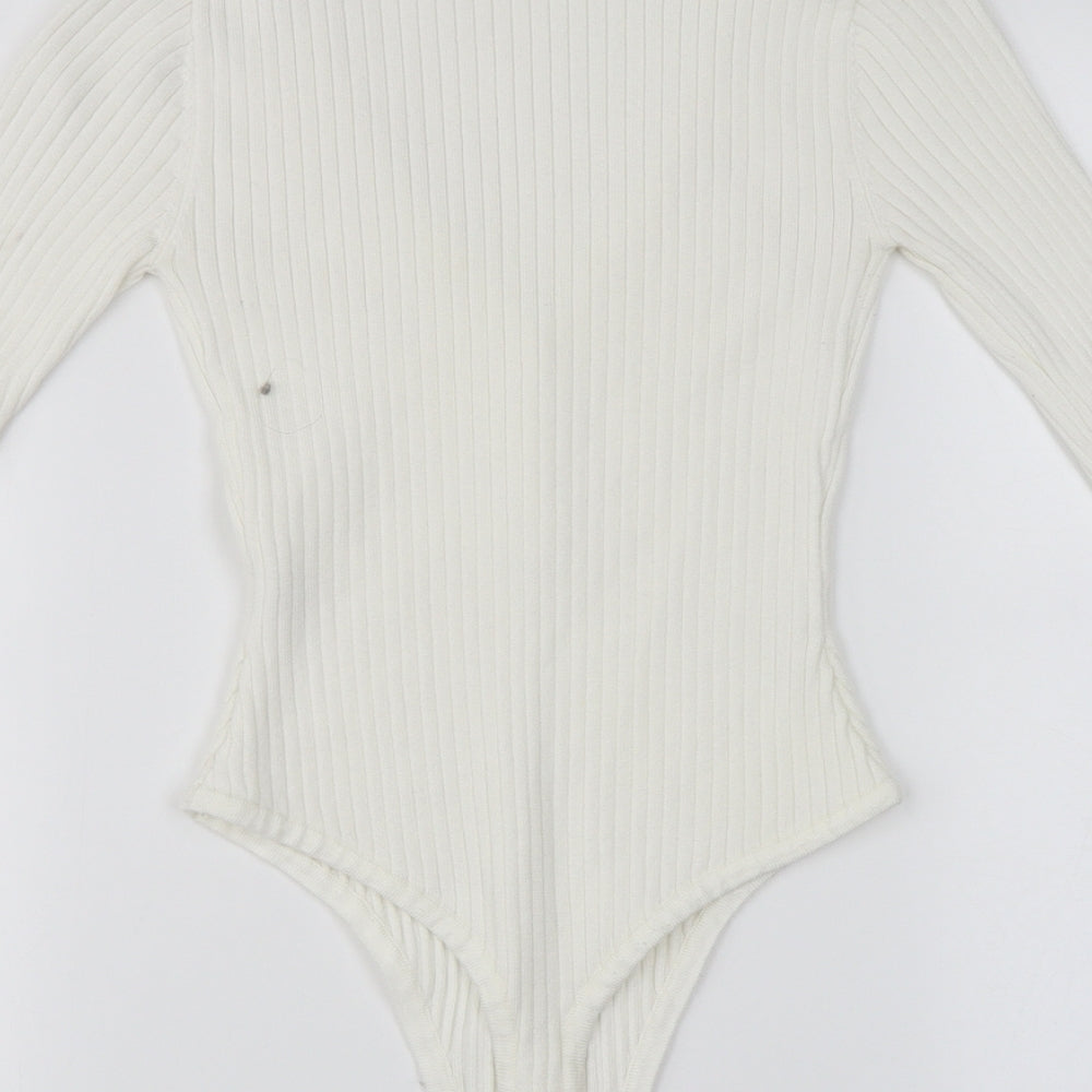 Missguided  Womens White   Bodysuit One-Piece Size S