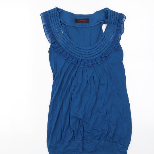 Miss Selfridge  Womens Blue   Basic Blouse Size 8