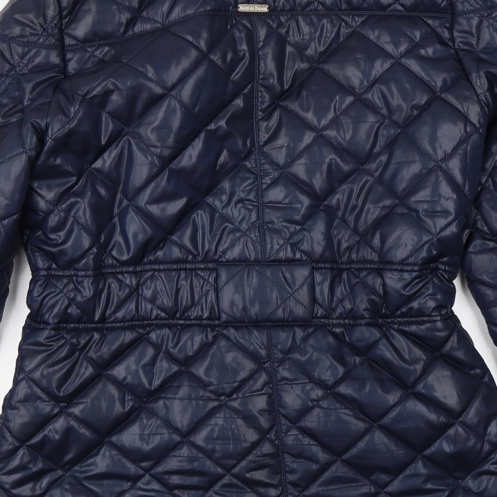 Red or Dead  Womens Blue   Jacket Coat Size 8