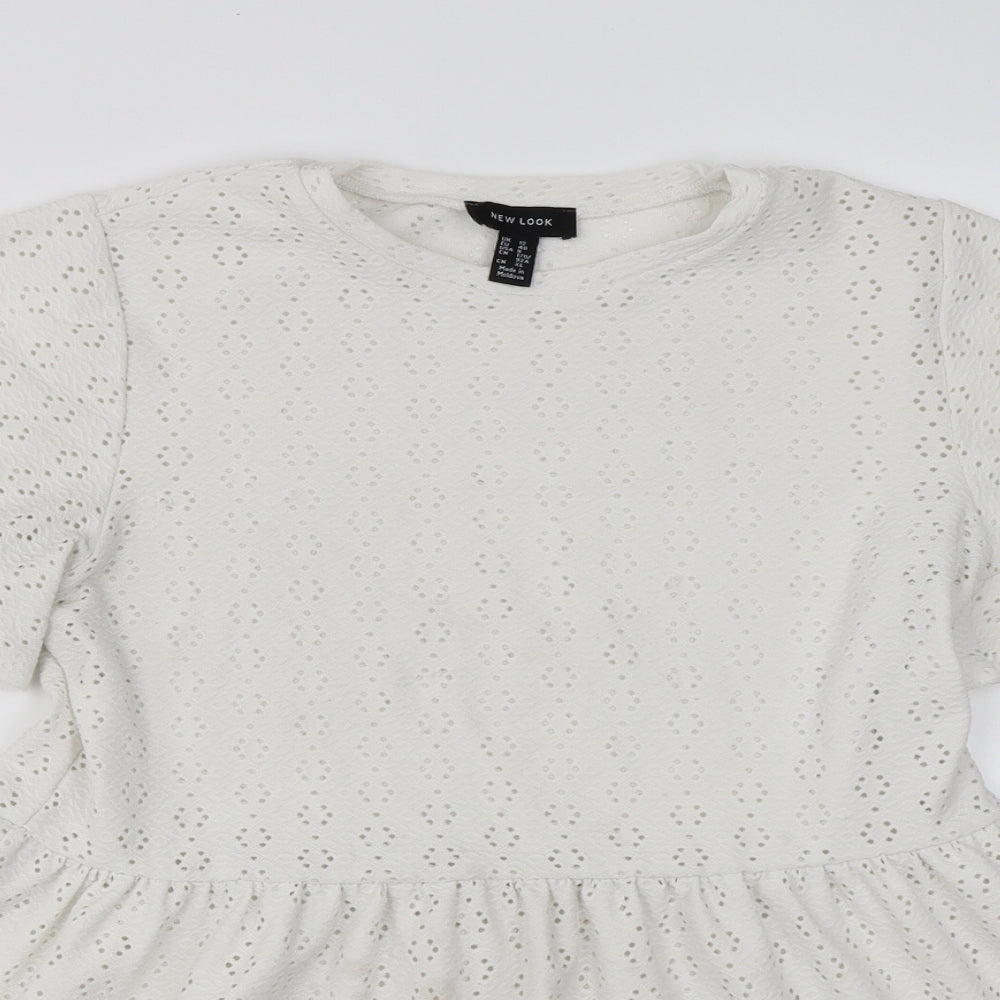 New Look  Womens White   Basic Blouse Size 12