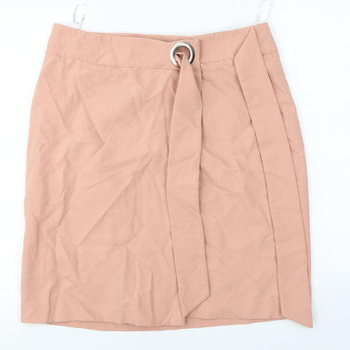 Dorothy Perkins Womens Pink   A-Line Skirt Size 14