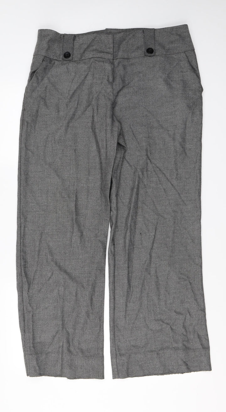 Dorothy Perkins Womens Grey Trousers Size 10 L27 in