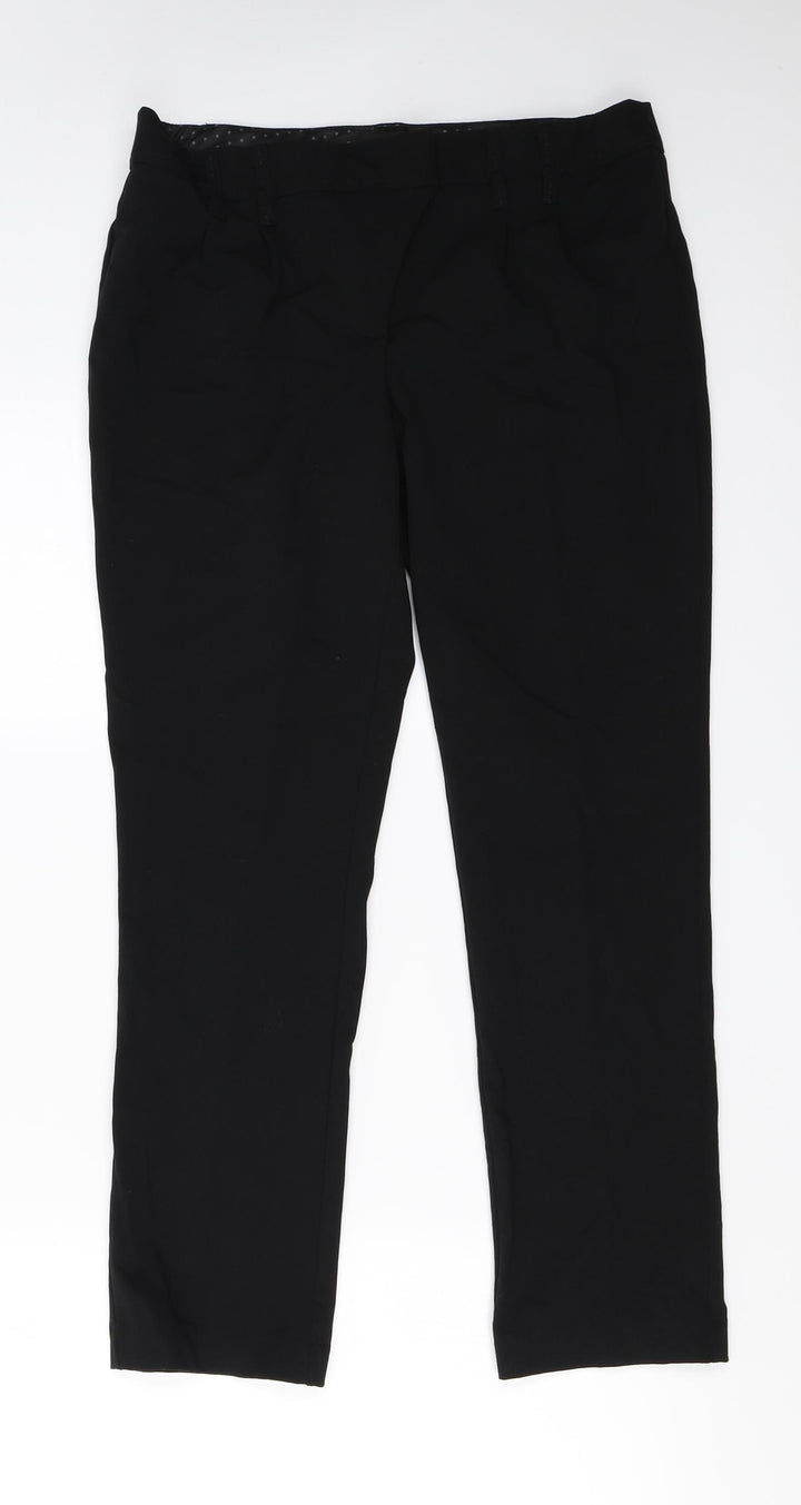 NEXT Womens Black   Trousers  Size 10 L23 in