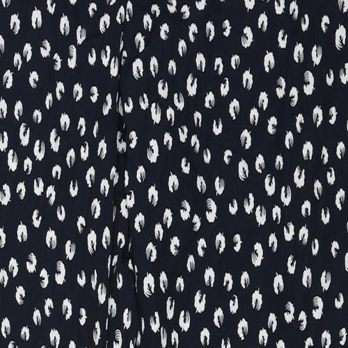 Marks and Spencer  Womens Blue Floral  Trousers  Size 10 L26 in