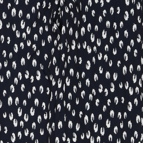 Marks and Spencer  Womens Blue Floral  Trousers  Size 10 L26 in