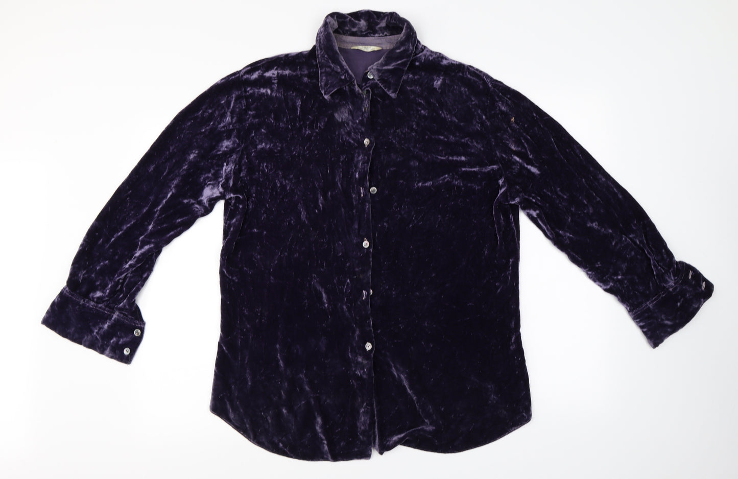 Marks and Spencer  Womens Purple   Basic Button-Up Size 16