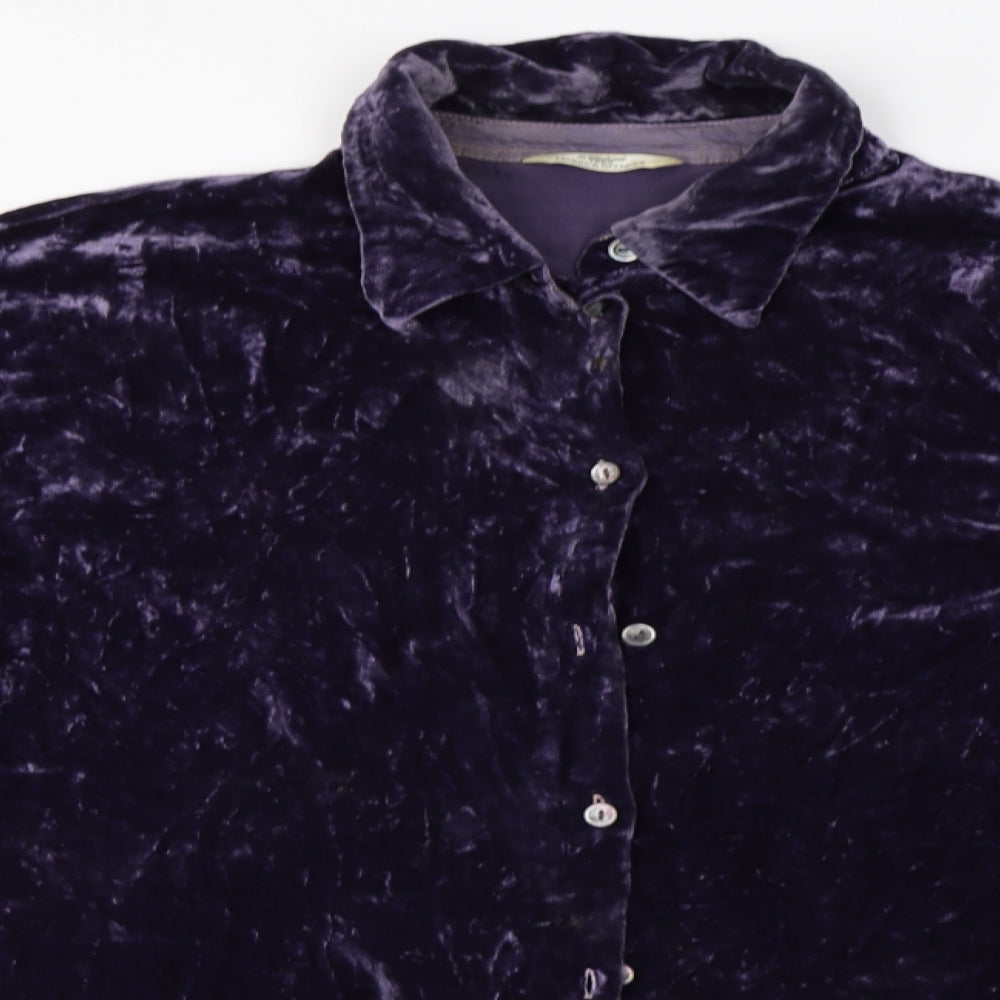 Marks and Spencer  Womens Purple   Basic Button-Up Size 16