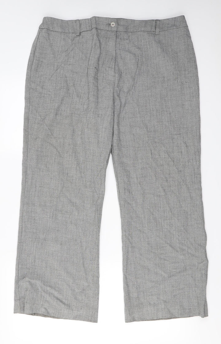 Berkertex Womens Grey Trousers Size 18 L25 in