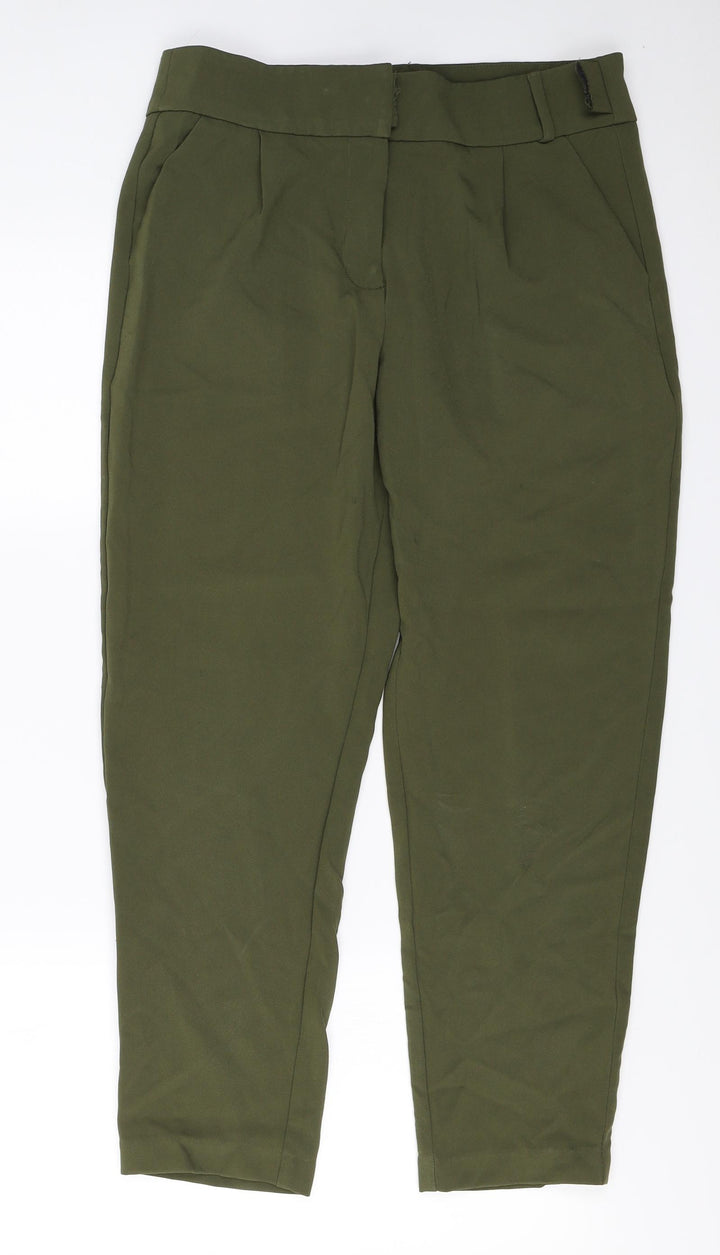 F&F Womens Green Trousers Size 12 L24 in