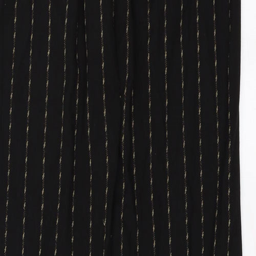germanica Womens Black Striped  Trousers  Size 24 in L32 in