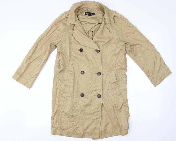 Topshop  Womens Beige   Jacket Coat Size 8