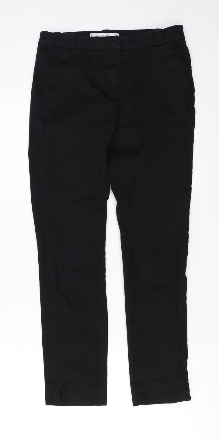 Mango Womens Black Trousers Size 26 L22 in