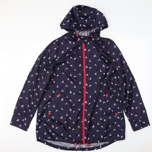F&F  Womens Blue   Rain Coat Coat Size L