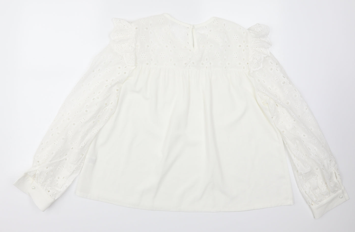 SheIn Womens White   Basic Blouse Size XL