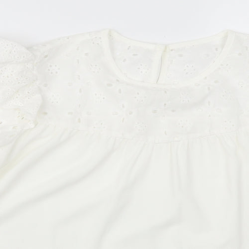 SheIn Womens White   Basic Blouse Size XL