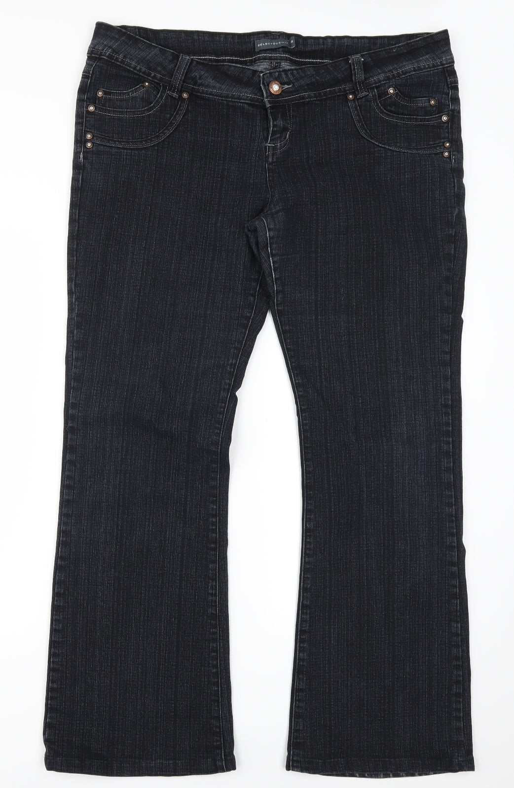 Select Womens Blue  Denim Bootcut Jeans Size 18 L30 in