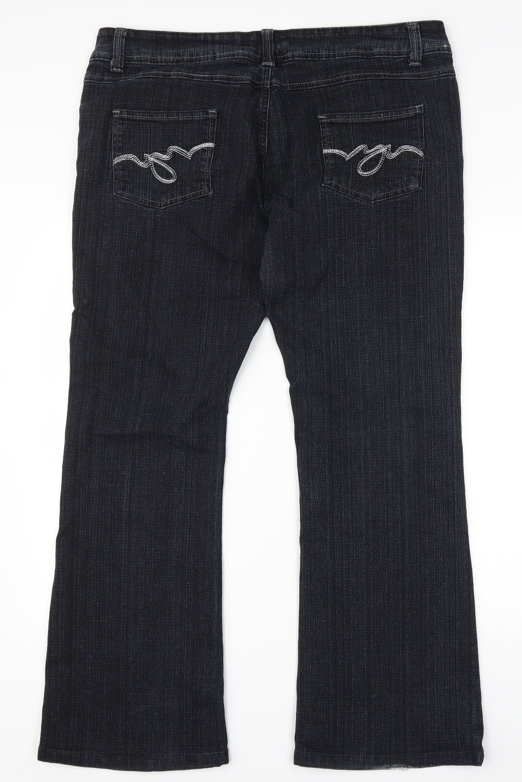 Select Womens Blue  Denim Bootcut Jeans Size 18 L30 in