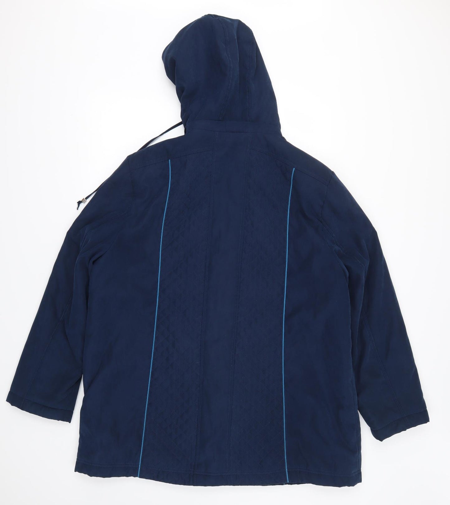 Anna Rose Womens Blue   Overcoat Coat Size 2XL