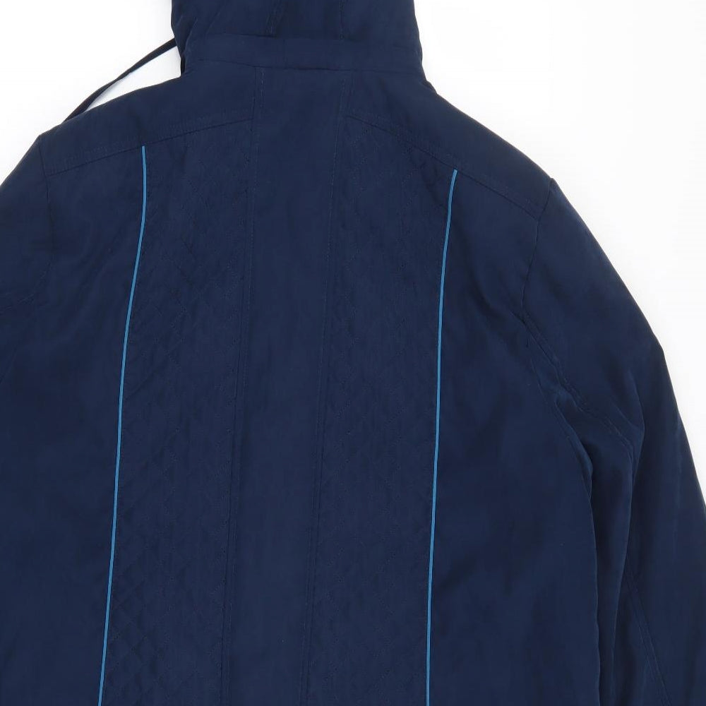 Anna Rose Womens Blue   Overcoat Coat Size 2XL