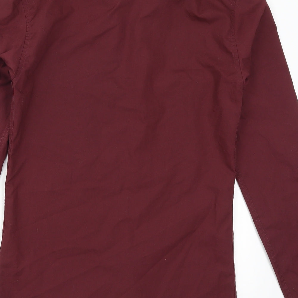 Topman Mens Red    Button-Up Size XS