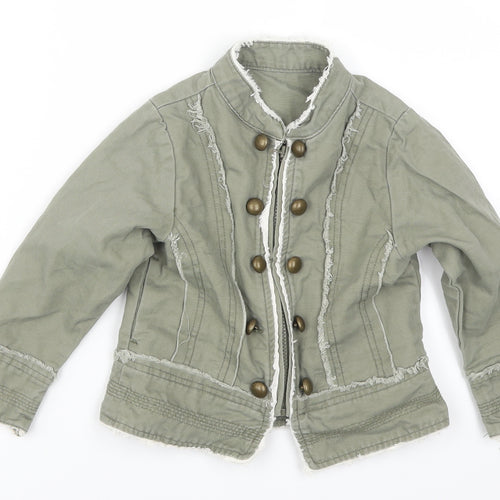 Mothercare Girls Green  Denim Jacket  Size 3-4 Years