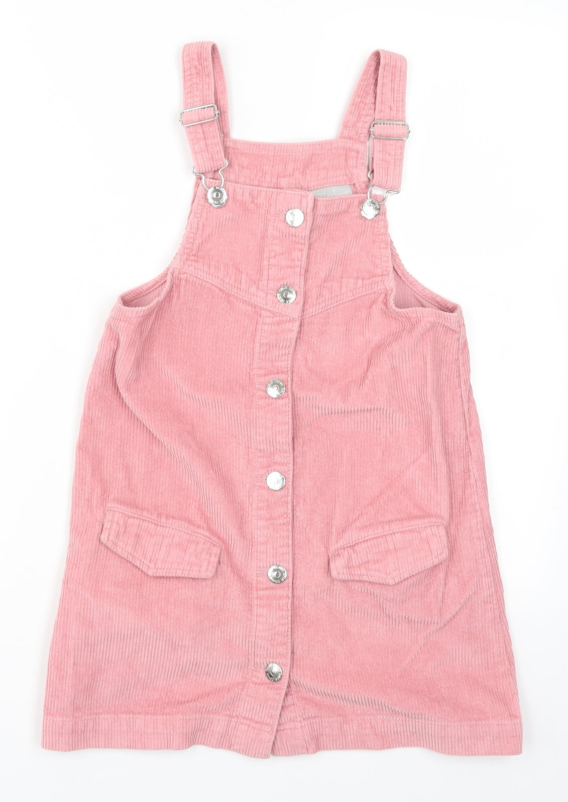 Matalan Girls Pink  Corduroy Pinafore/Dungaree Dress  Size 9 Years