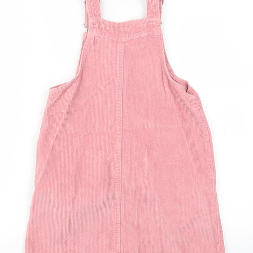 Matalan Girls Pink  Corduroy Pinafore/Dungaree Dress  Size 9 Years