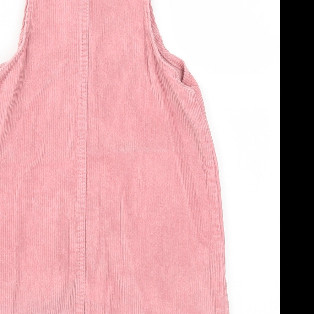 Matalan Girls Pink  Corduroy Pinafore/Dungaree Dress  Size 9 Years