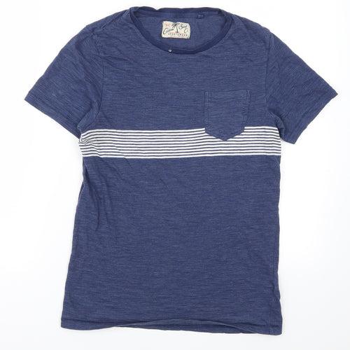 NEXT Mens Blue Striped   T-Shirt Size XS