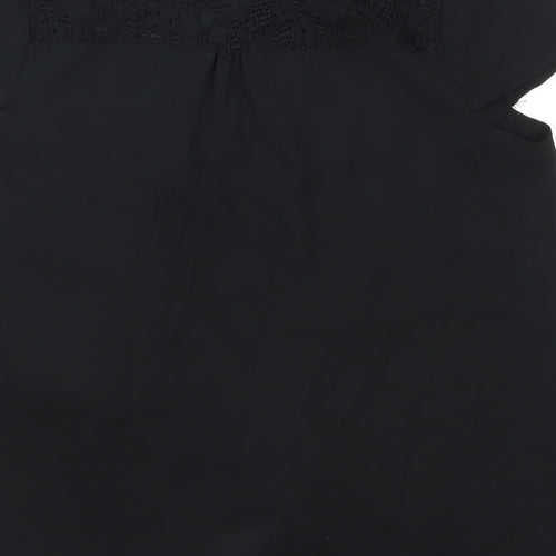George Girls Black   Basic Button-Up Size 11-12 Years