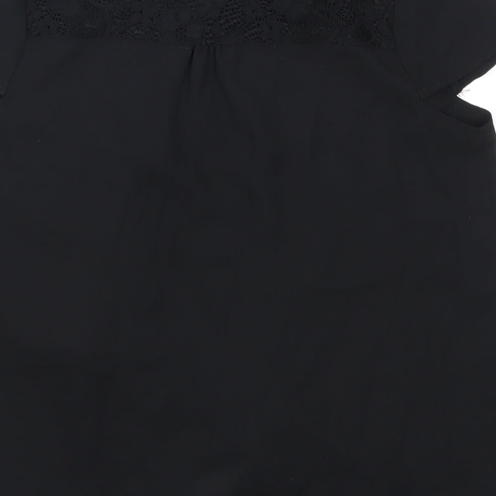 George Girls Black   Basic Button-Up Size 11-12 Years
