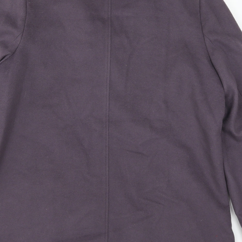 Marks and Spencer Womens Purple   Overcoat Coat Size 14