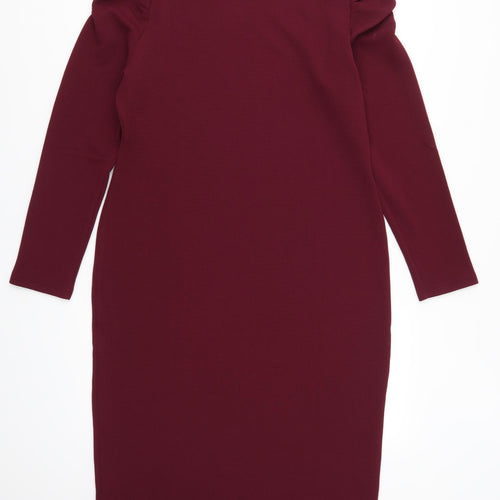 Dorothy Perkins Womens Purple   Pencil Dress  Size 18  - Plum