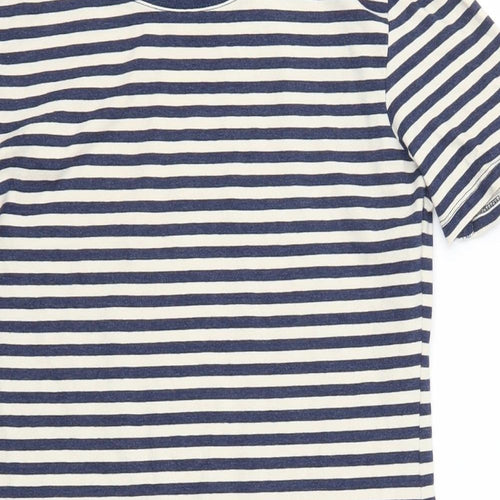 H&M Womens Blue Striped  T-Shirt Dress  Size S