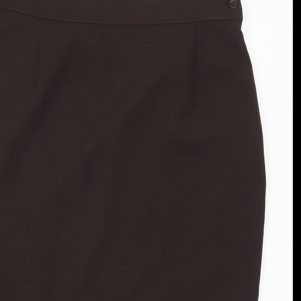 Marks and Spencer Womens Brown   Straight & Pencil Skirt Size 16