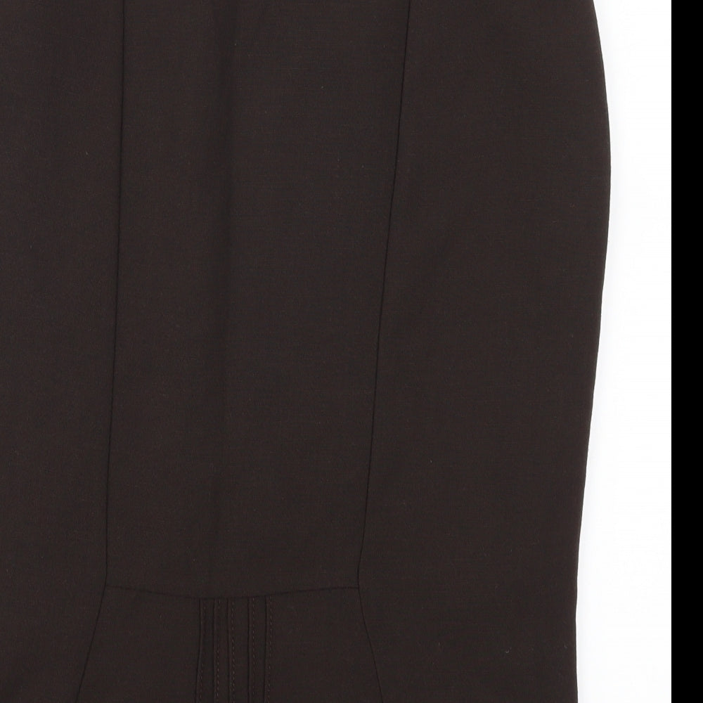 Marks and Spencer Womens Brown   Straight & Pencil Skirt Size 16