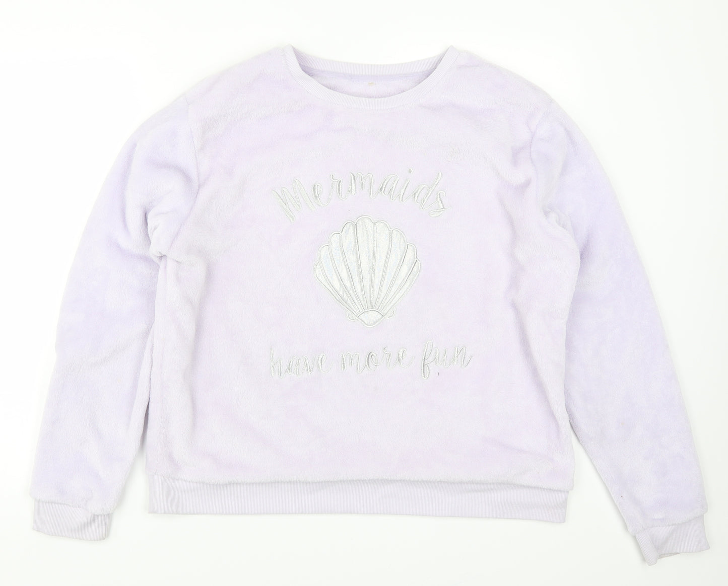 George Womens Purple Solid  Top Pyjama Top Size 16  - Mermaids Have More Fun