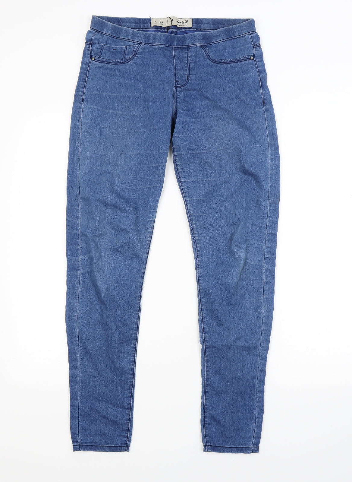 Primark Womens Blue  Denim Jegging Jeans Size 6 L28 in