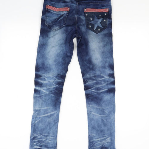 DM Story Womens Blue  Denim Skinny Jeans Size XS L27 in