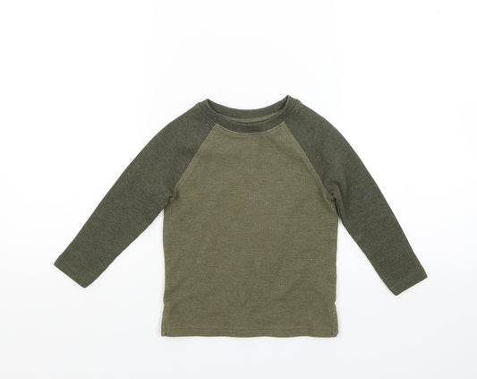 Front view of George boys’ red pullover sweatshirt, size 2, years