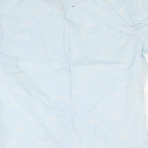 George Mens Blue    Button-Up Size L