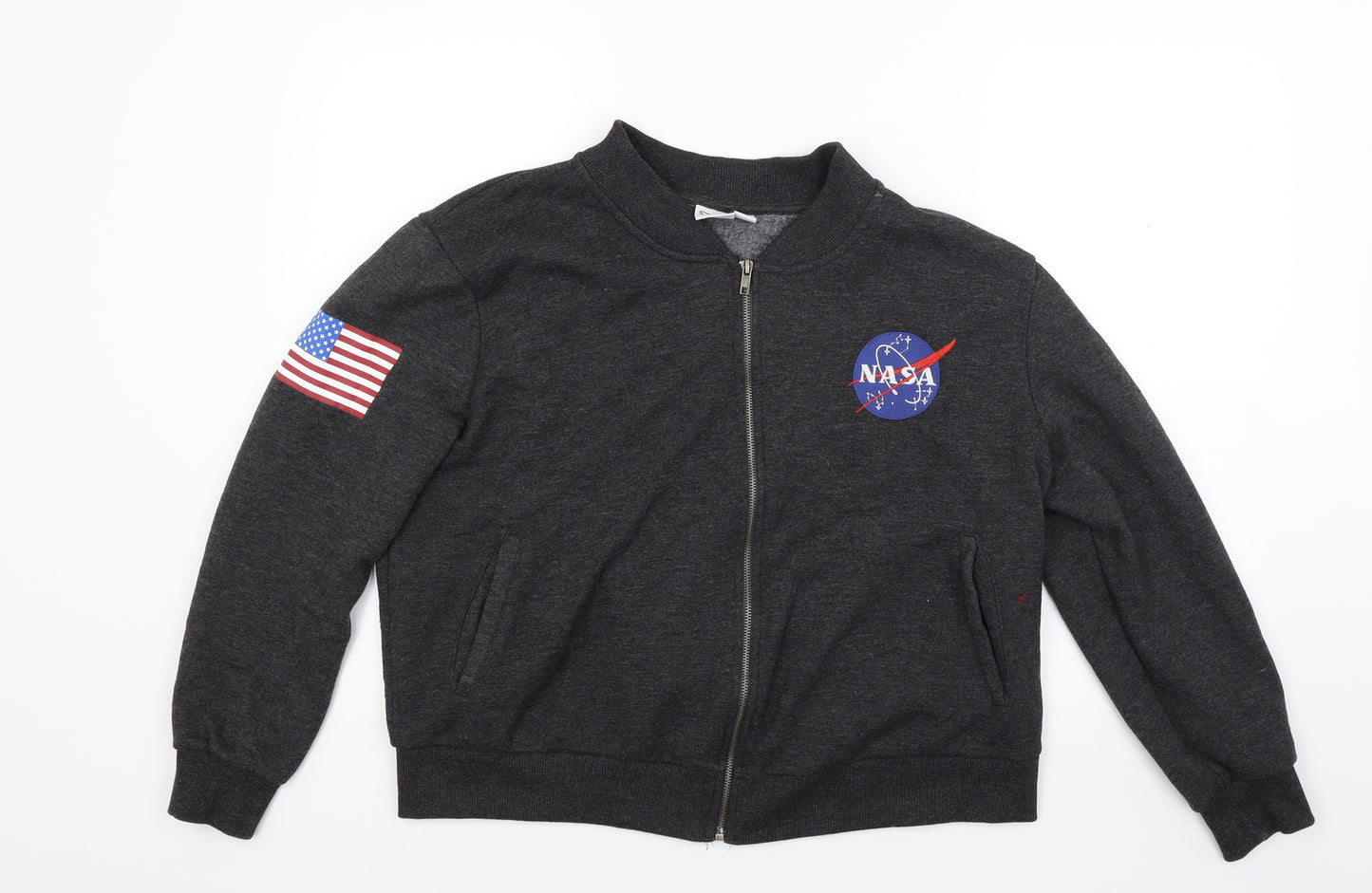 Primark Womens Grey  Jersey Jacket Coat Size 20  - Nasa