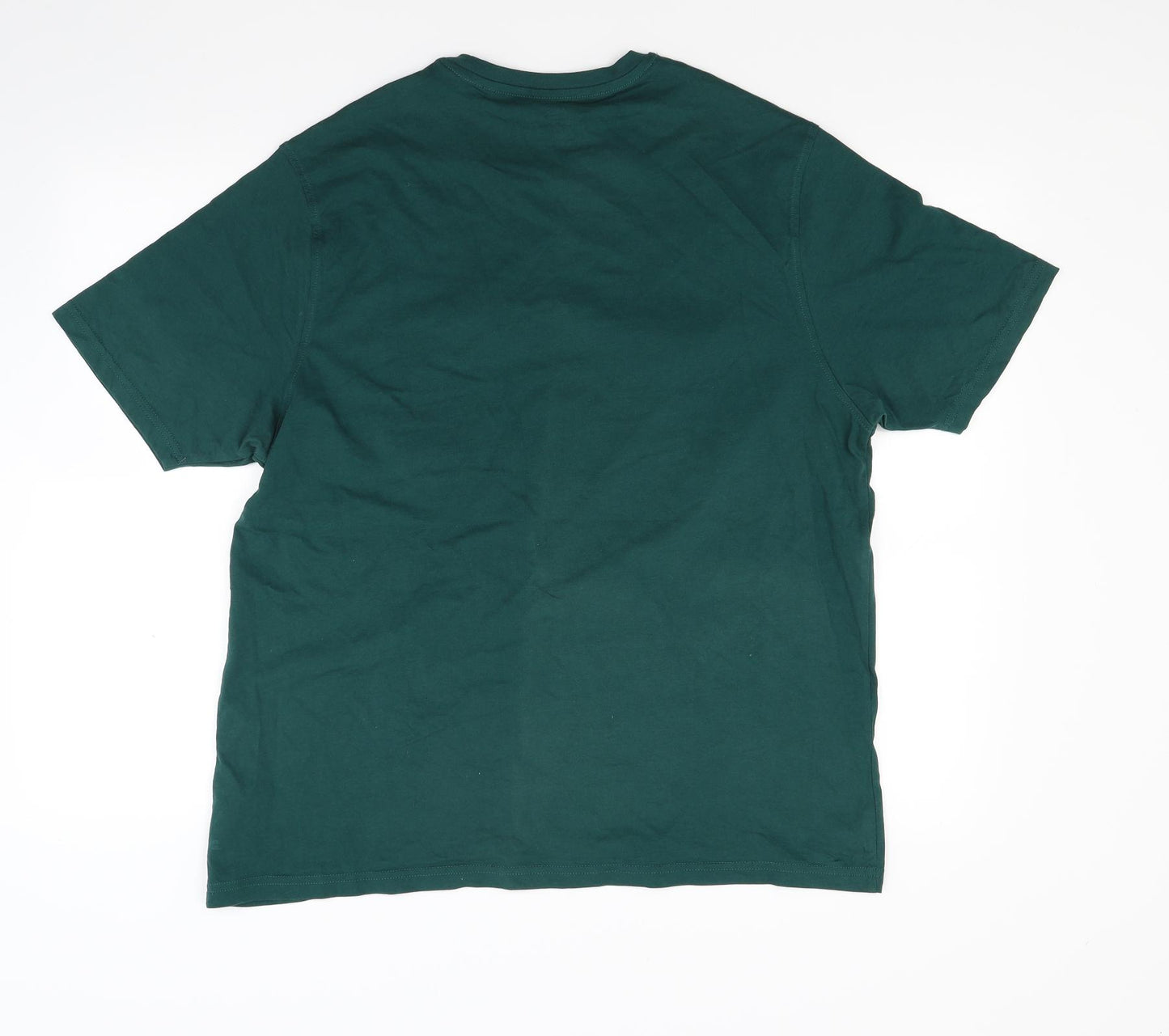 Marks and Spencer Mens Green  Jersey  T-Shirt Size L  - Christmas