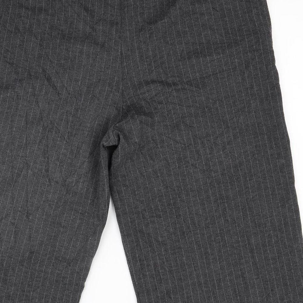 TU Womens Grey Striped  Trousers  Size 20 L21 in
