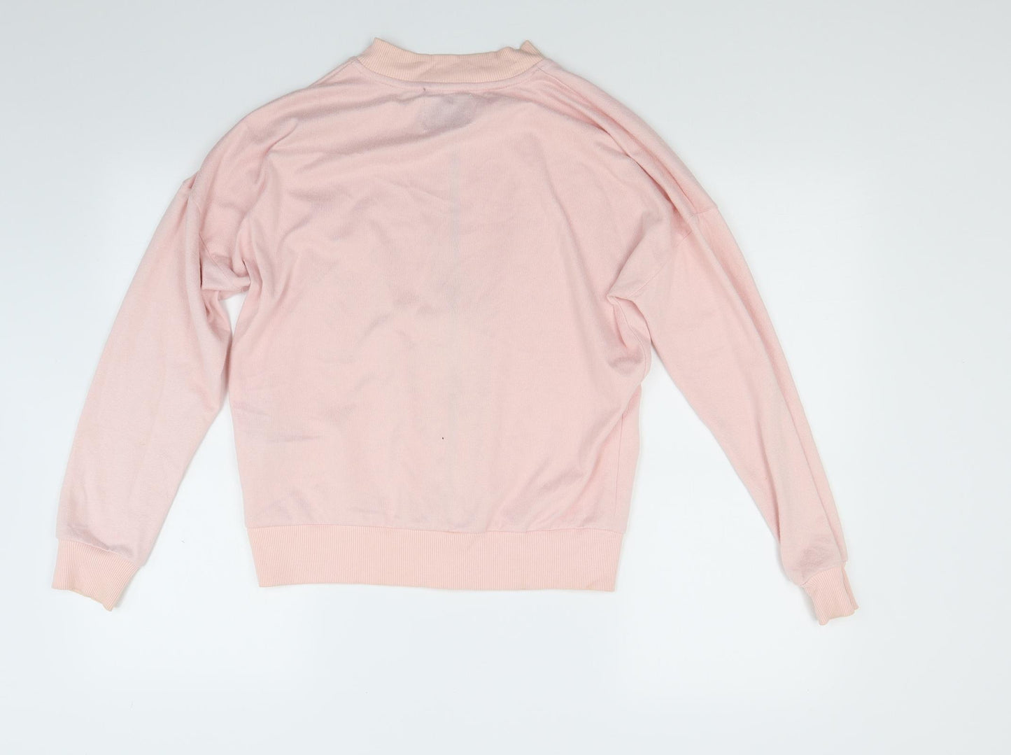Wandering eyes Womens Pink  Jacquard Full Zip Sweatshirt Size M