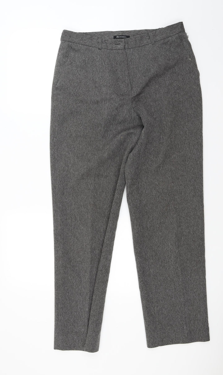 Berkertex Womens Grey Trousers Size 12 L29 in
