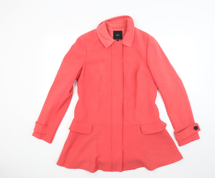 NEXT Womens Red Overcoat Coat Size 10