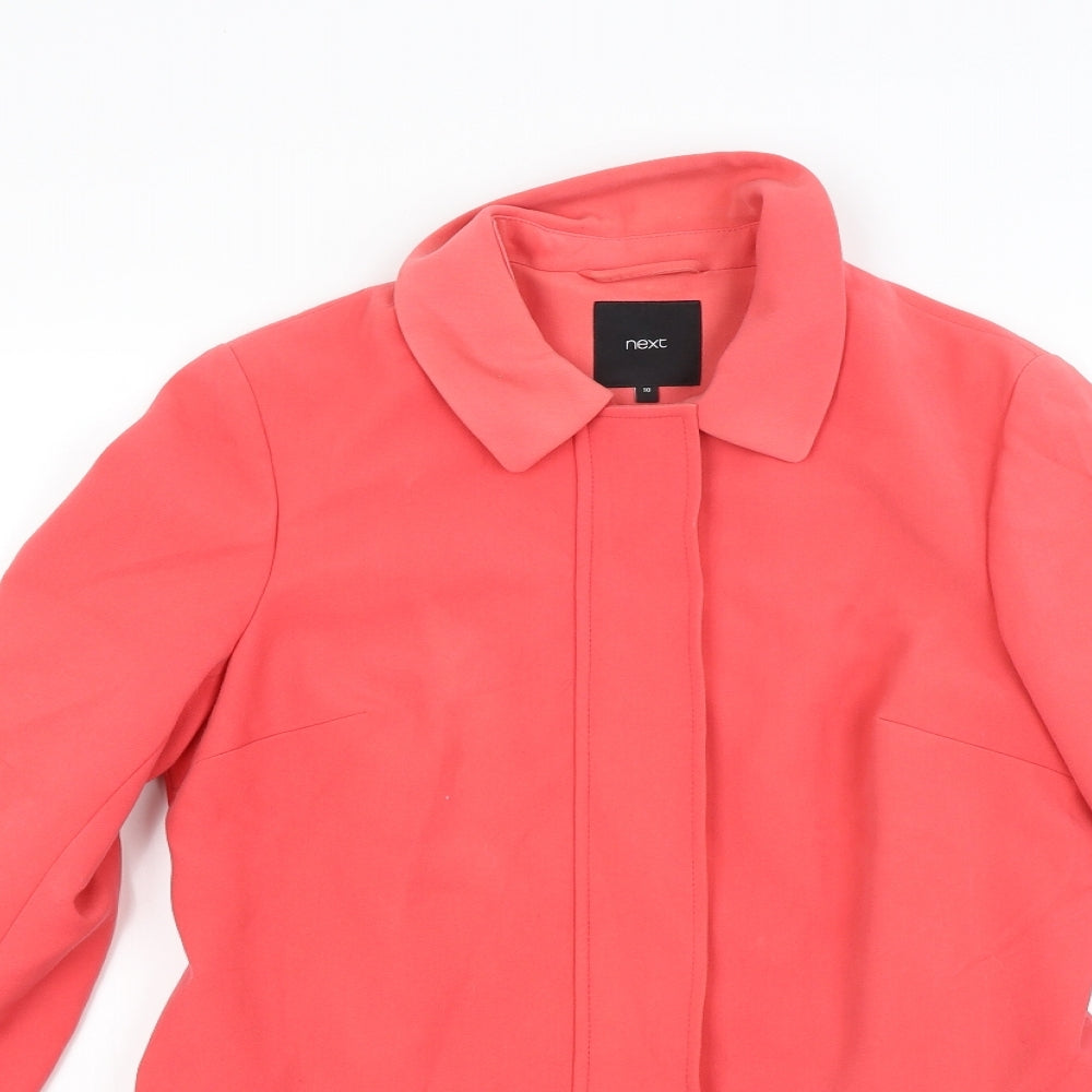 NEXT Womens Red   Overcoat Coat Size 10